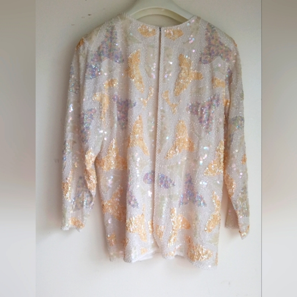 Odyssey Collection-  100% Polyester Sequin Evening Jacket - S - Vintage